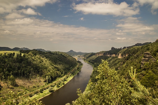 Blick in das Elbtal